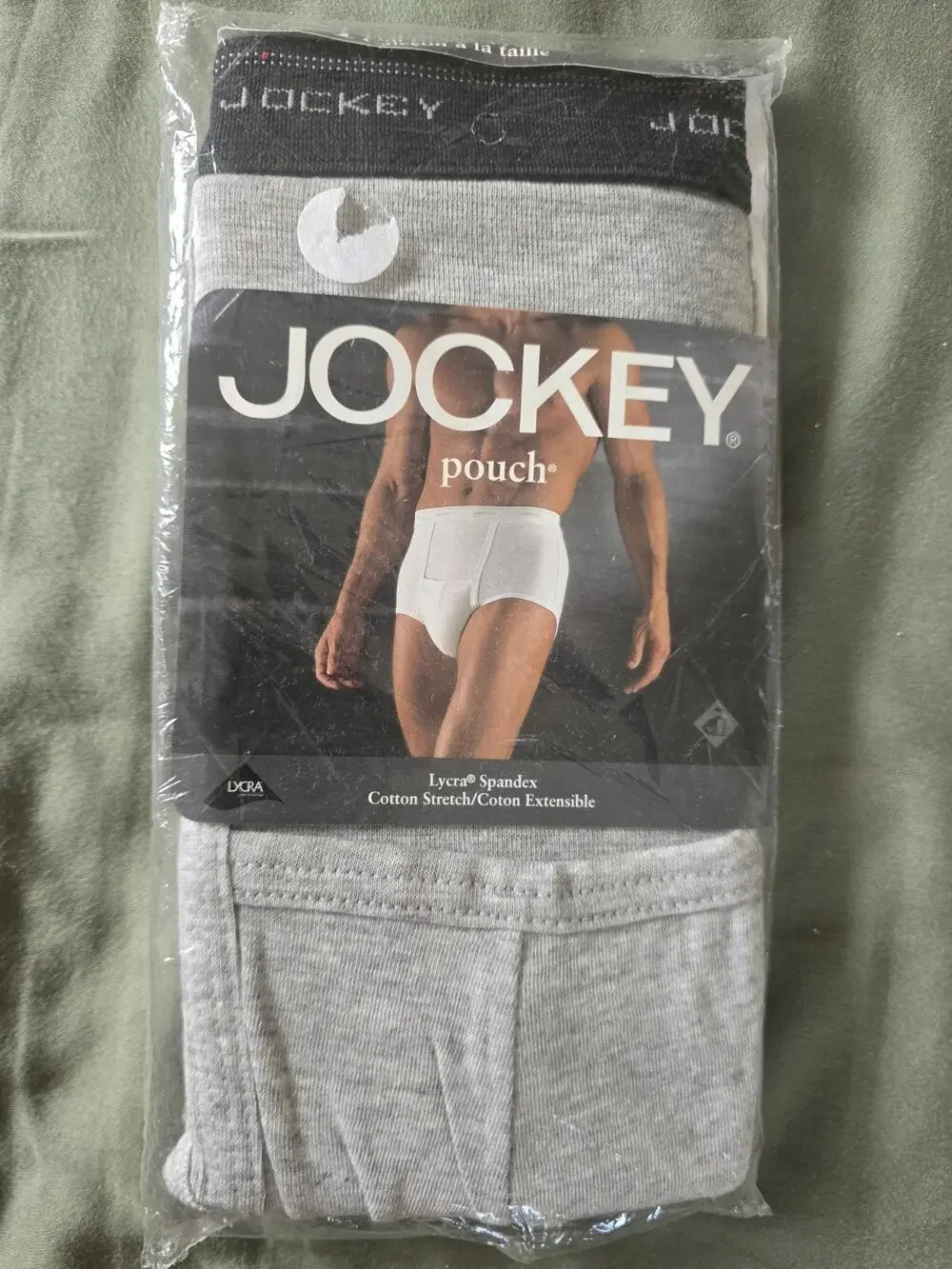 VTG 1999 Jockey Men’s Pouch Full Rise Brief Size XL Tightie Whities Tighty GRAY